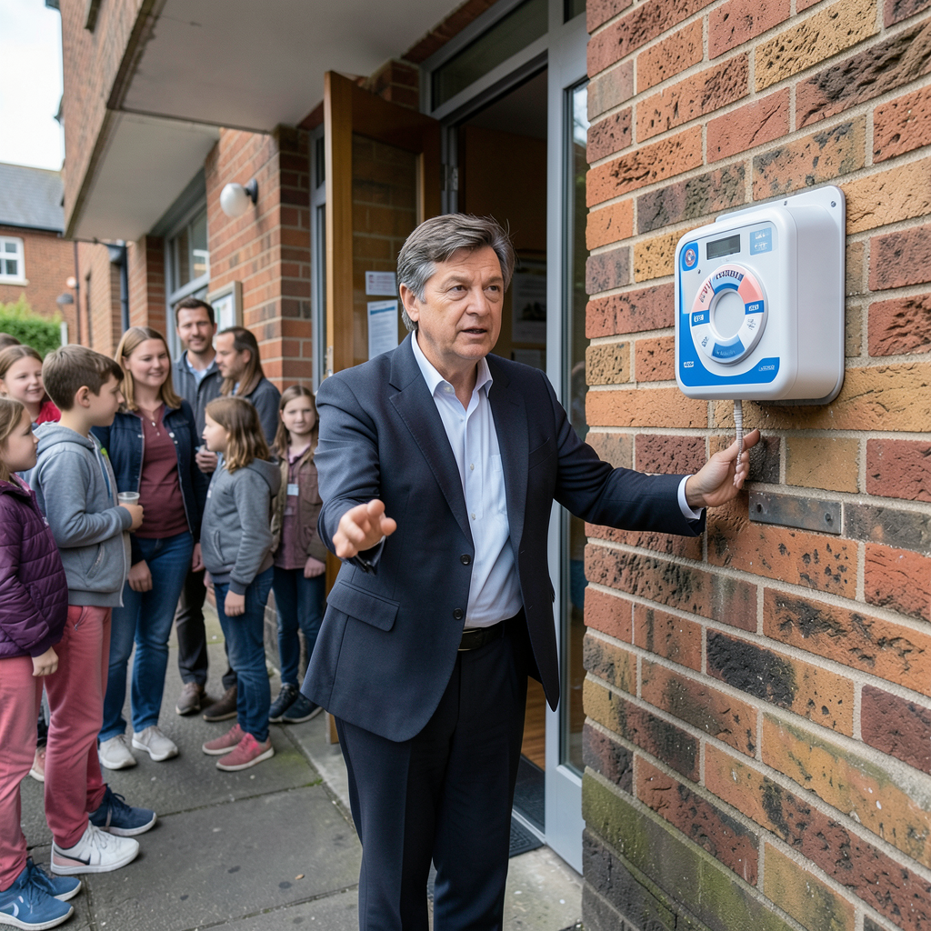 Witney mayor Doughty opens school block and launches defibrillator during community visits